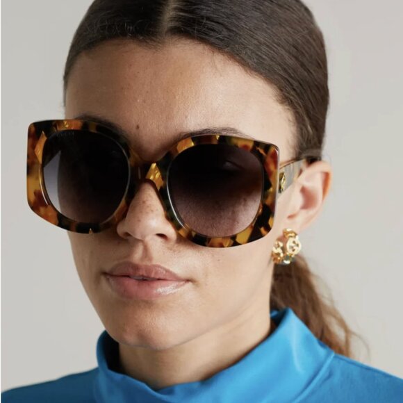 NEW Gucci Havana Sunglasses 53mm 100% Authentic main image 7
